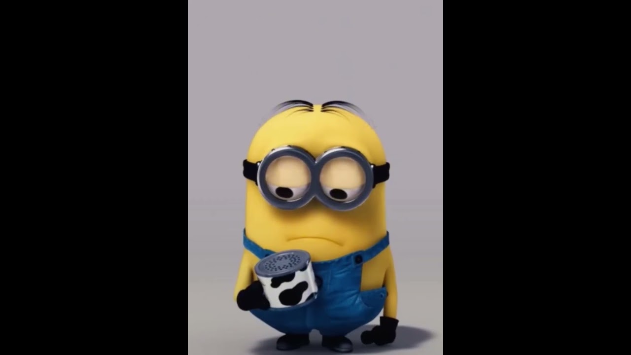Minion listens to reversed cow moo 