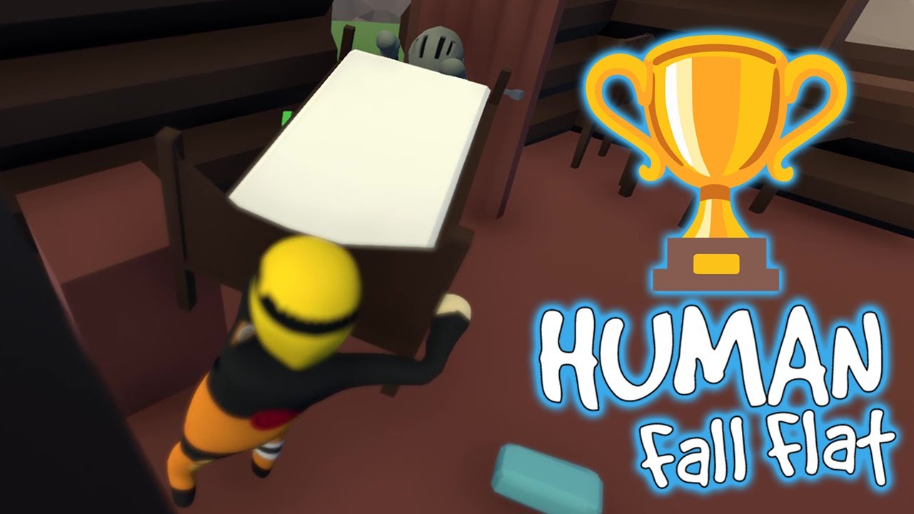 NIVEL MADERO - Consiguiendo todos los logros de Human: Fall Flat #13