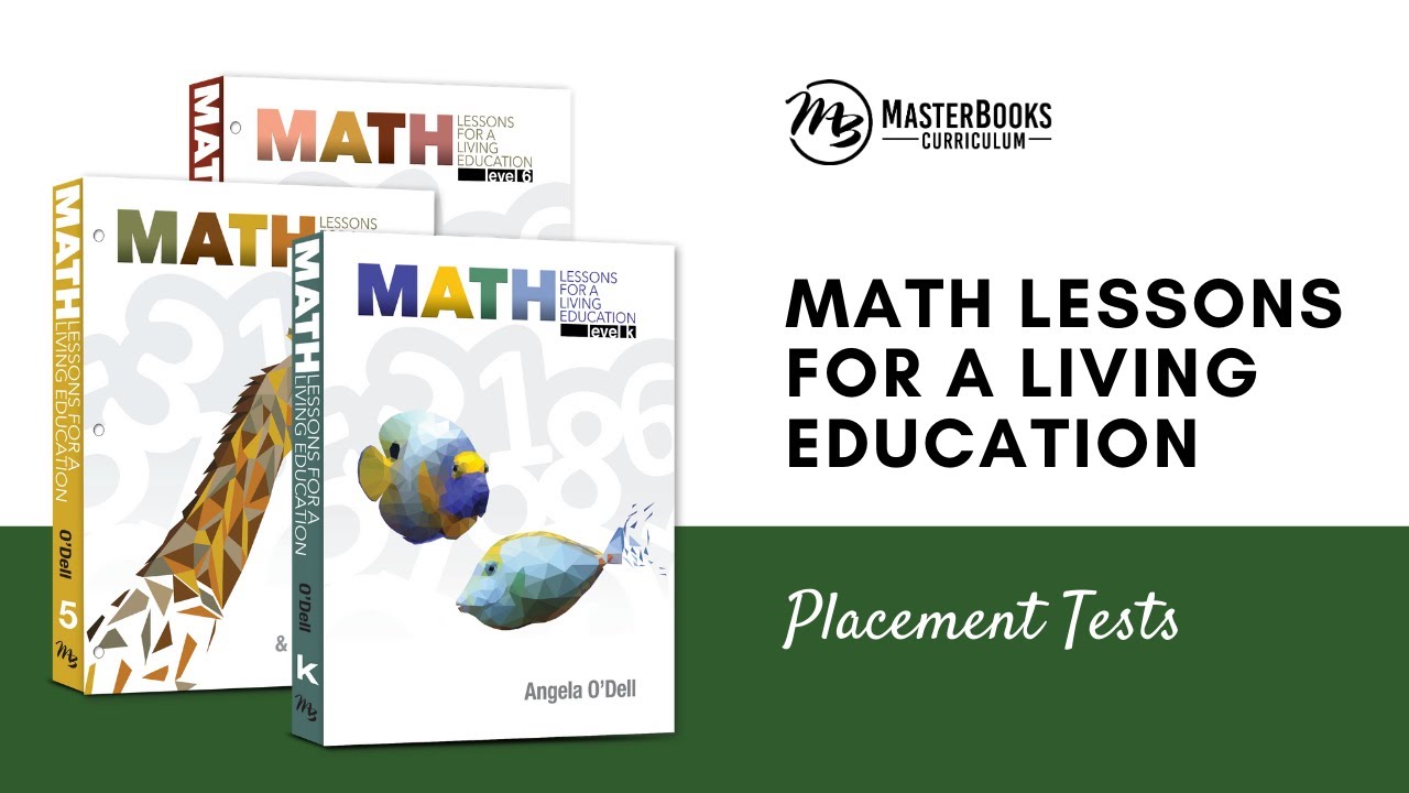 Math Lessons Placement Tests // Master Books Homeschool Curriculum