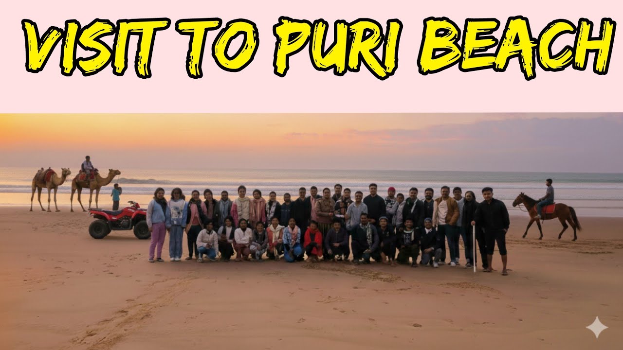 VISIT TO PURI BEACH 🏖️ | #collegetrip #friendshipgoals 