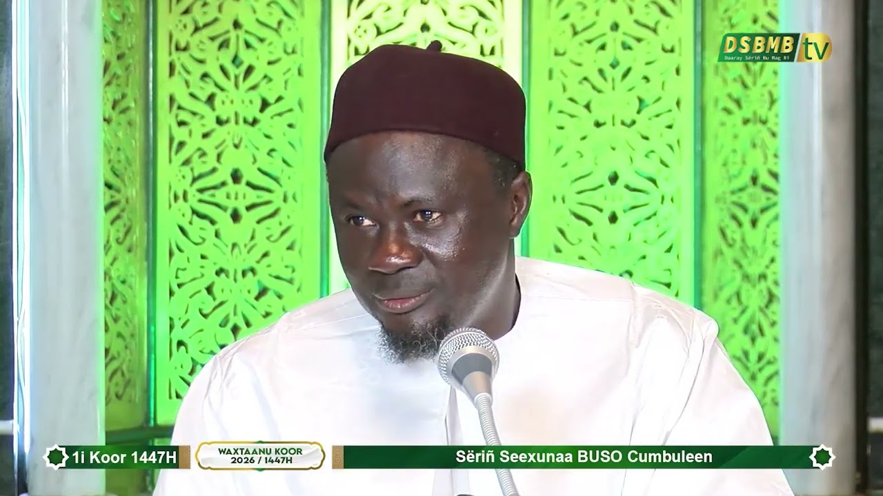 Bisup 2eel Waxtaanu Koor 1447H  2026 GMT Sëriñ Seexunaa BUSO Cumbuleen