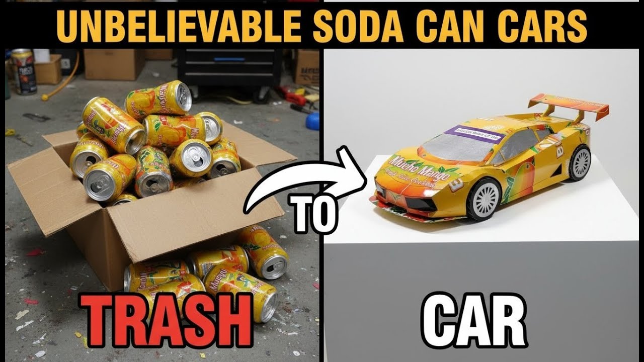 Make a Realistic Car Out of Soda Cans? Unbelievable DIY soda can cars!