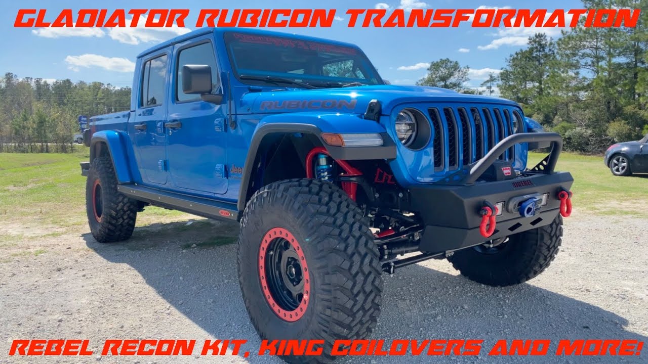 Rebel Recon Coilover kit on Jeep Gladiator Rubicon