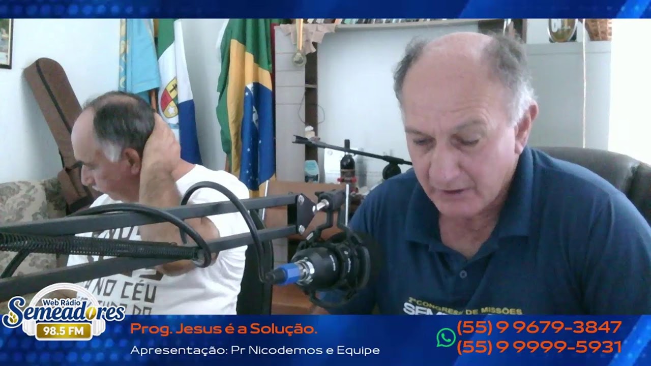Rádio Semeadores 98.5 - Programa Jesus é a Solução.