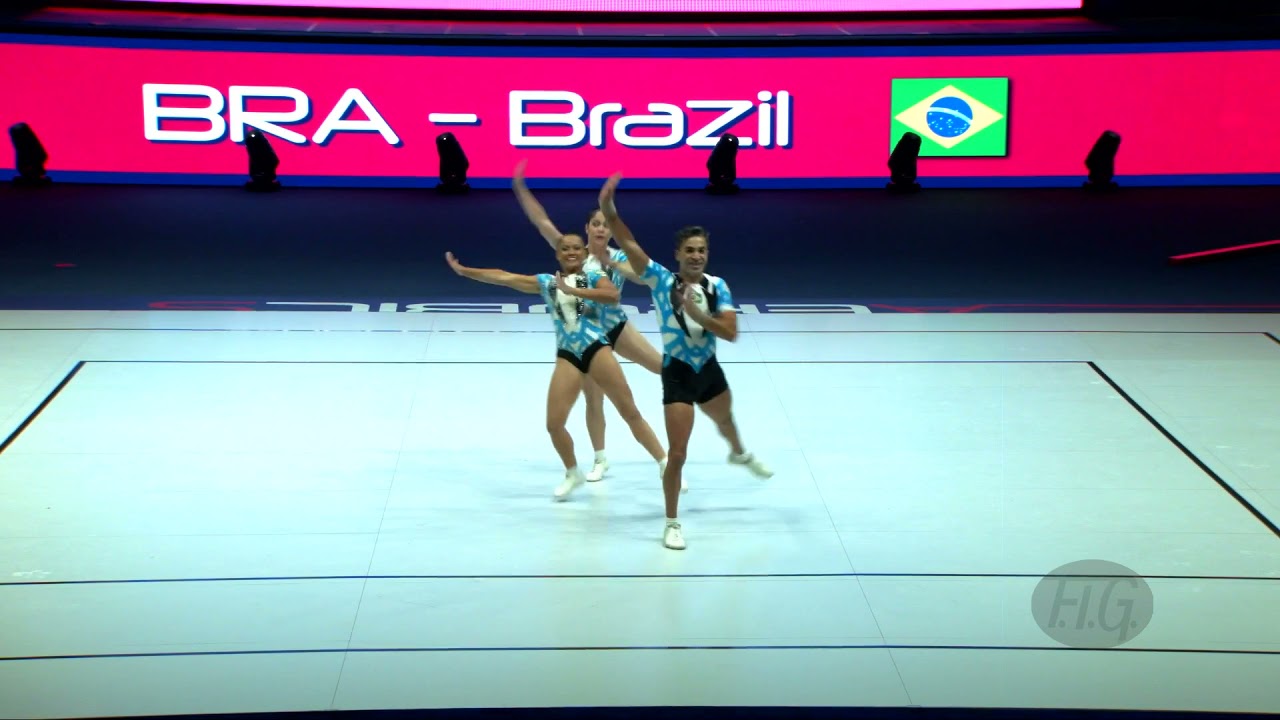 Brazil (BRA) - 2021 Aerobic Worlds, Baku (AZE) Qualifications Trio