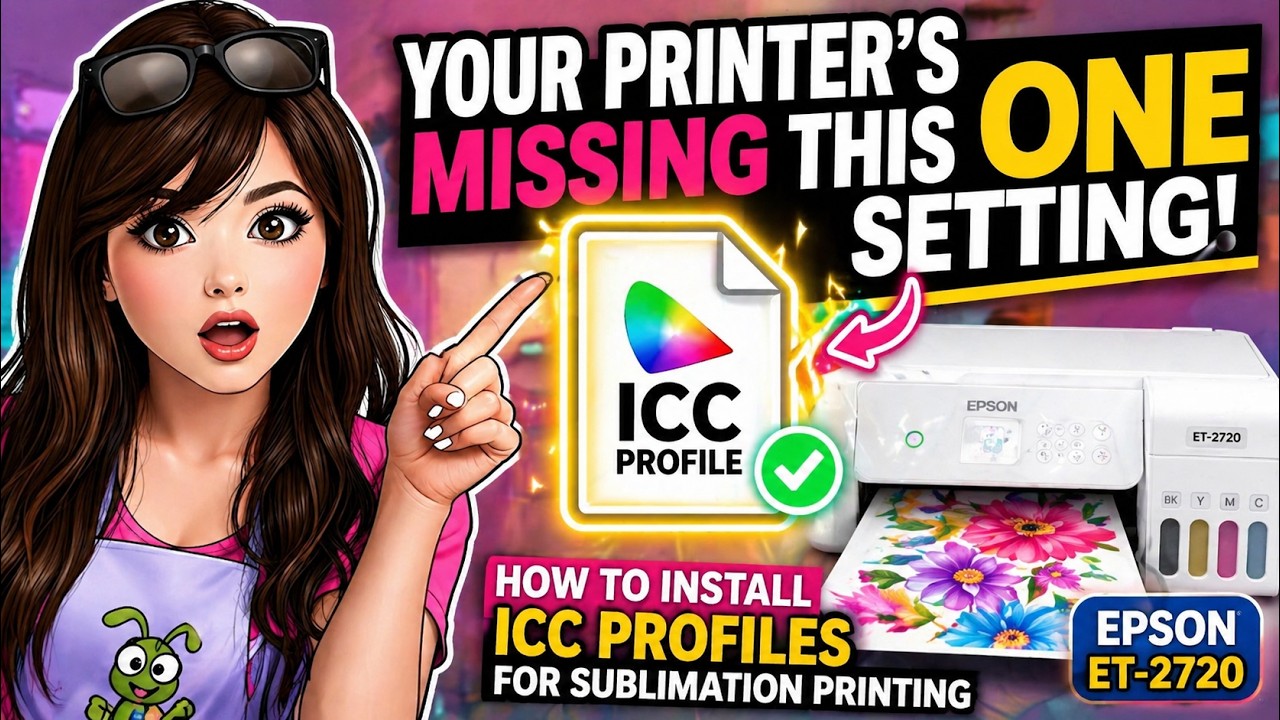 How to Install ICC Profiles for Sublimation Printing | Easy Tutorial