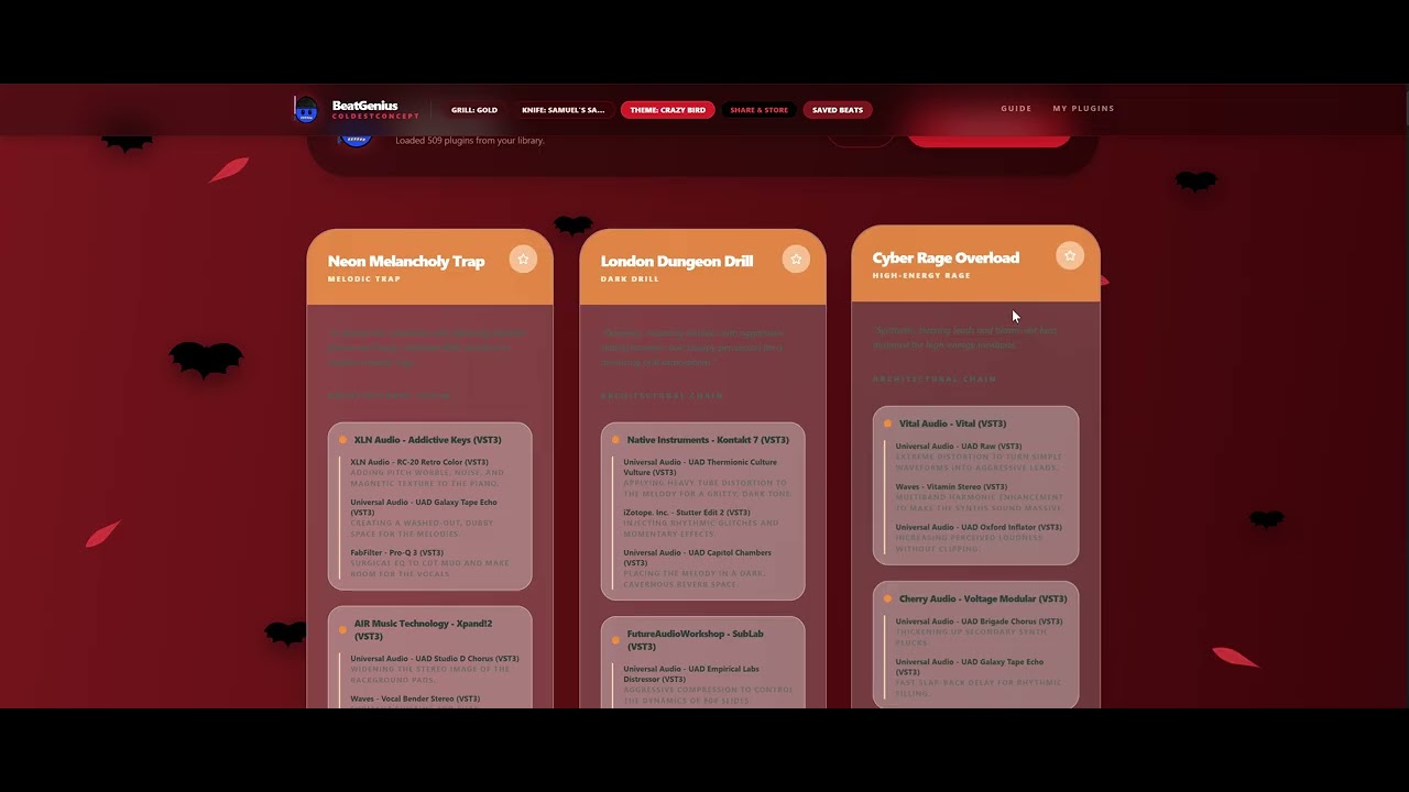 App Preview For BeatGenius