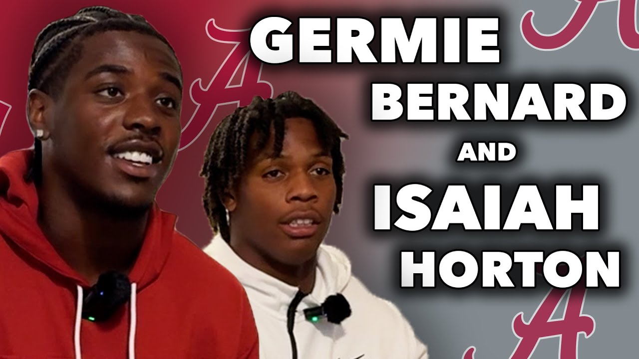 The Germie Bernard & Isaiah Horton Interview | Alabama Crimson Tide