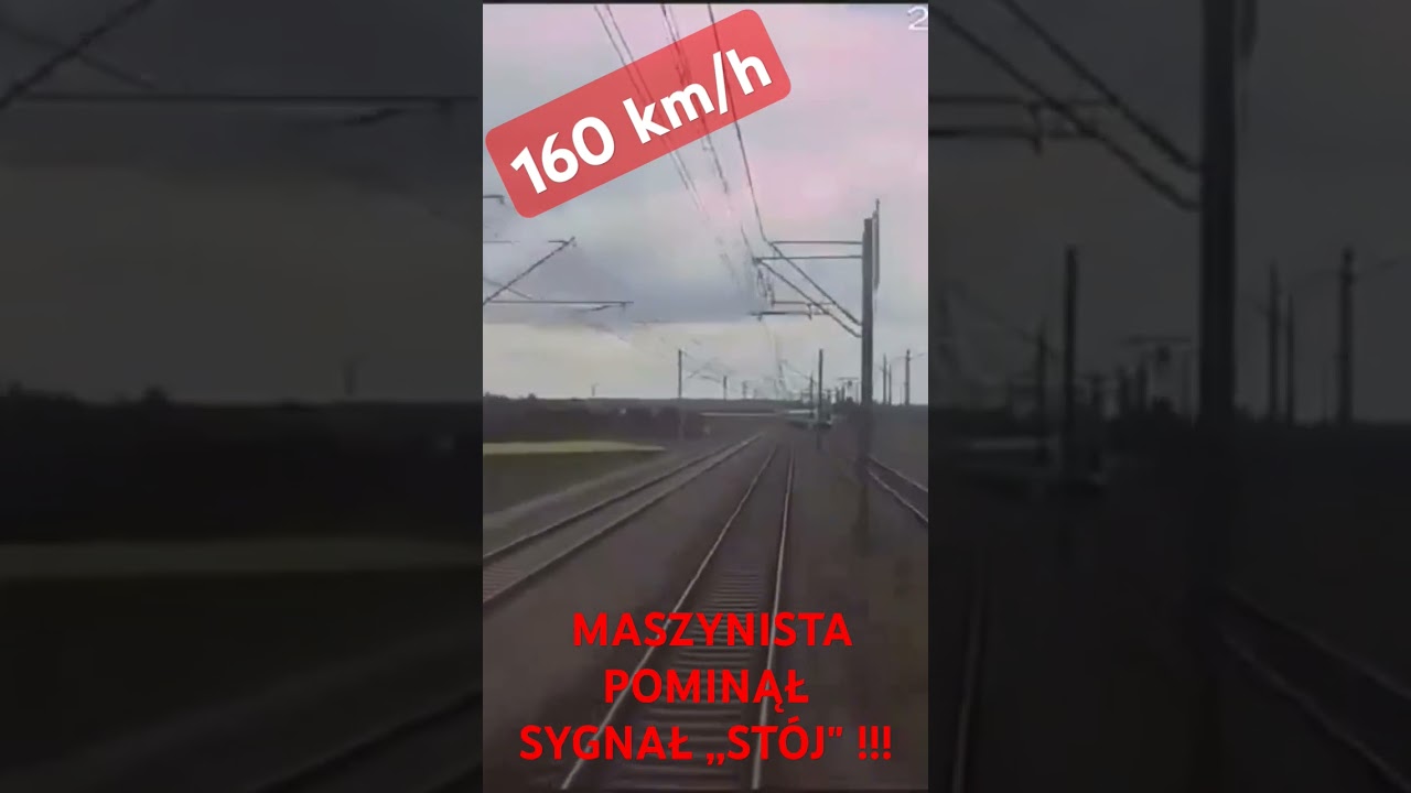 ❗❗❗MASZYNISTA POMINĄŁ SYGNAŁ ,,ST&Oacute;J