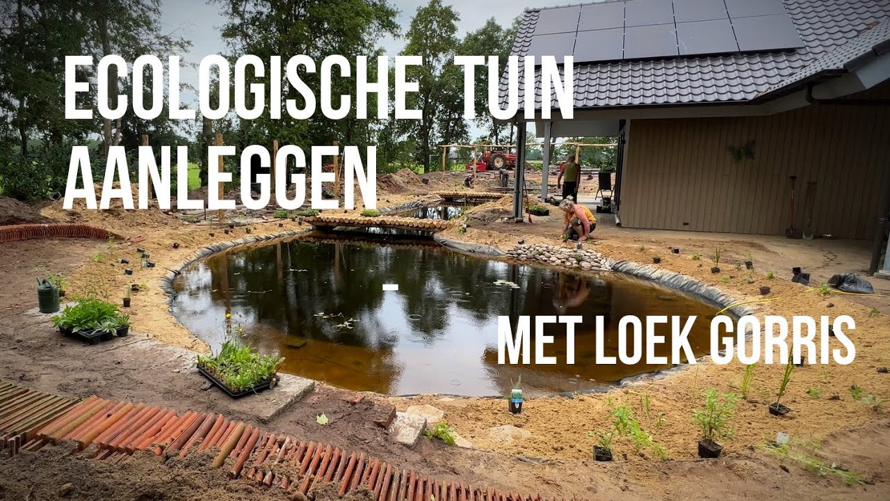 Loek Gorris bouwt ecologische permacultuur tuin met natuurlijke vijver. Ik ging mee!