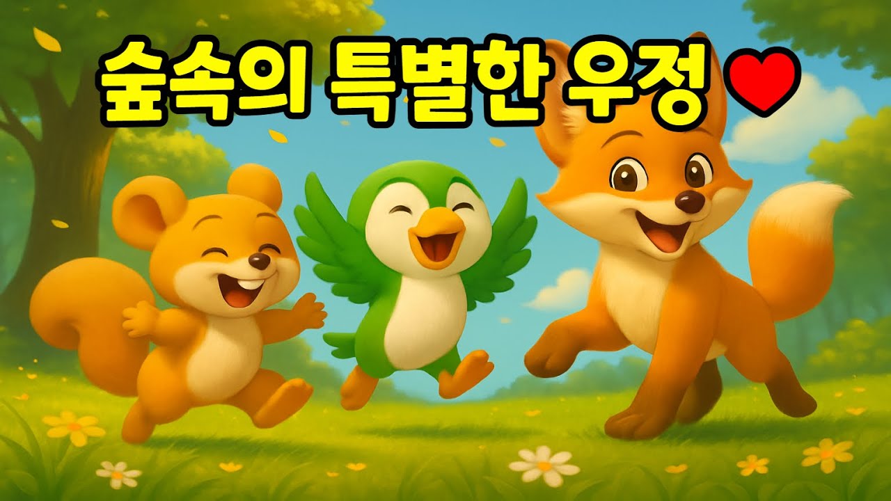 🎵 유아동화 3D: 숲속의 특별한 우정 🦊 여우와 친구들 이야기 & 아기동요 🎶 | 감동 어린이 애니메이션 (아이랑 동물이랑)