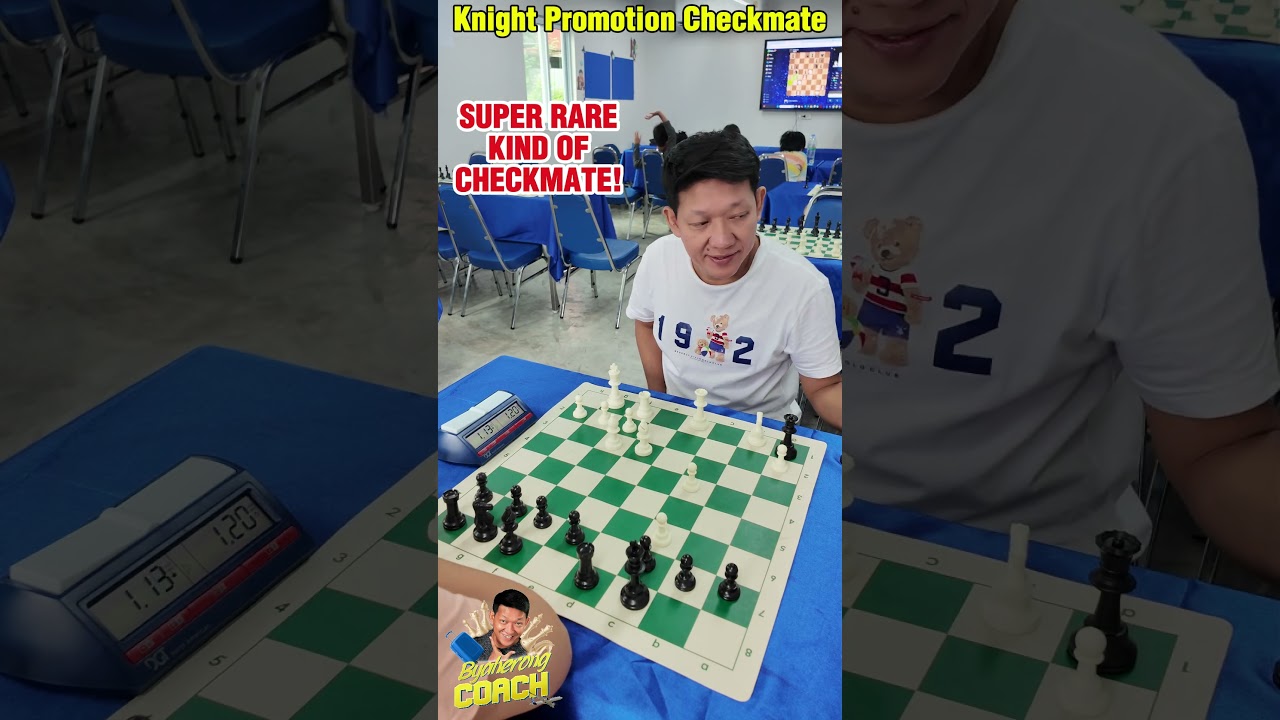 SUPER RARE KIND OF CHECKMATE! #chess #chessgame #chessplayer #biyaherongcoach