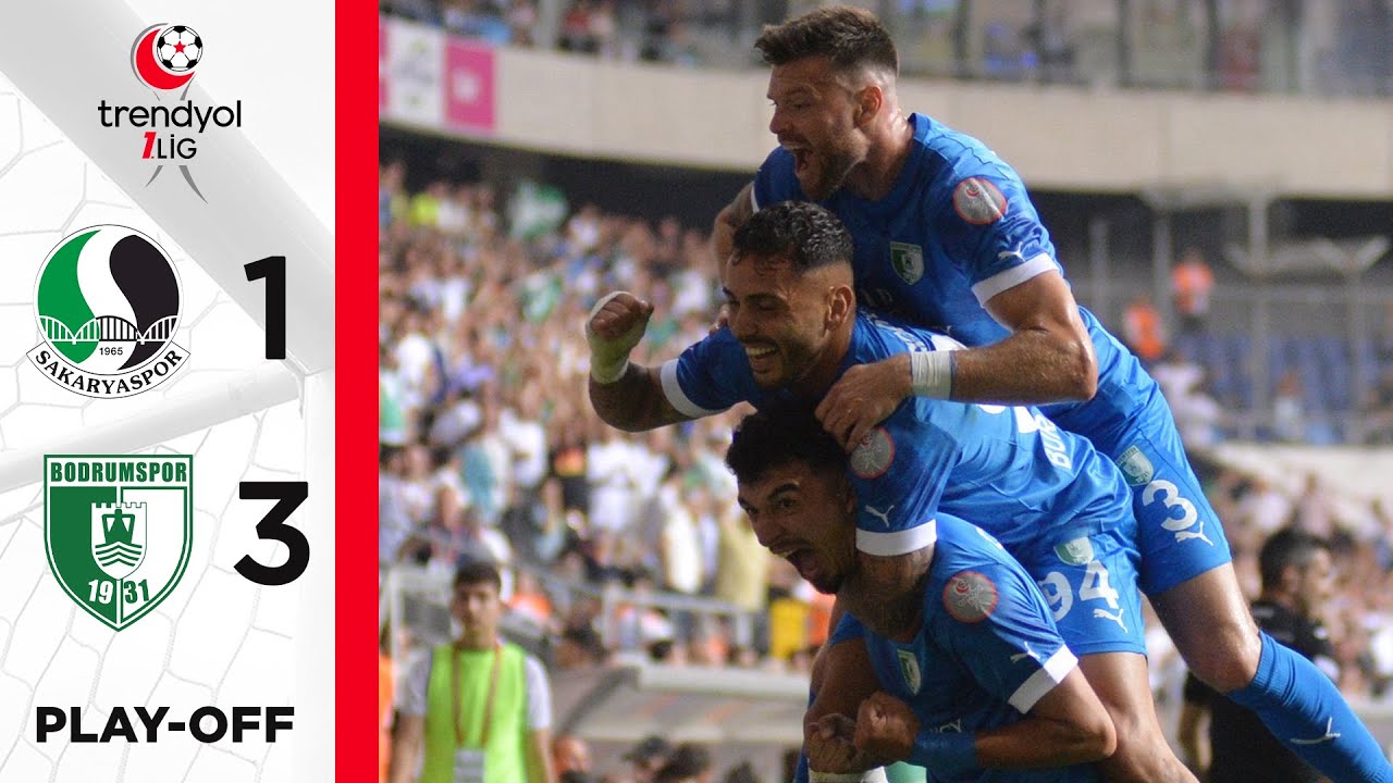 Sakaryaspor (1-3) Bodrum FK - Highlights/Özet | Trendyol 1. Lig | Play-Off Final - 2023/24