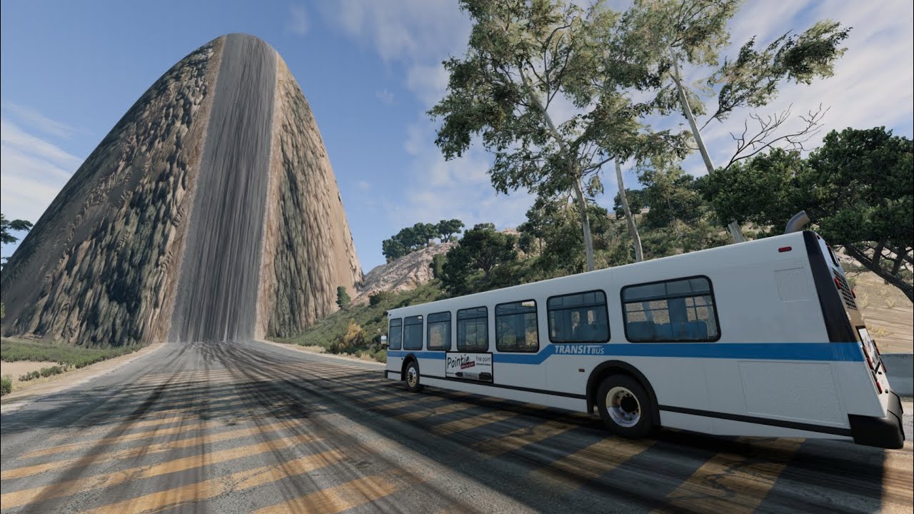 1,000,000 Feet Mountain vs Bus!💥 Who will win?😨 Beamng.Drive 