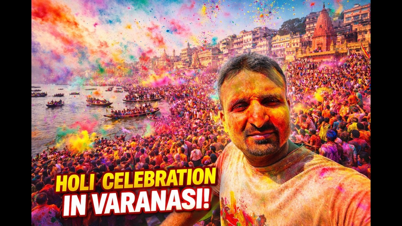 “Banaras Ki Holi 😍 | Ghat Par Aisi Holi Kabhi Nahi Dekhi होगी 😳 | Varanasi Holi Celebration”