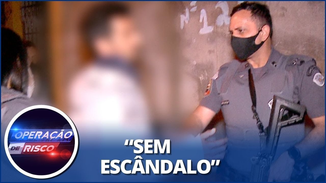 Traficante ameaça chorar ao ser preso: “Sou usuário de droga, por favor”.
