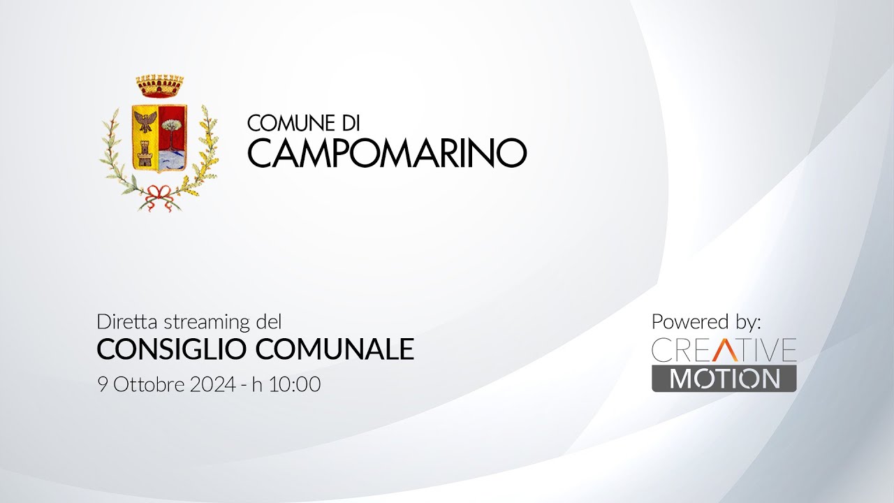 Comune di Campomarino (Cb) - Consiglio Comunale del 9 ottobre 2024