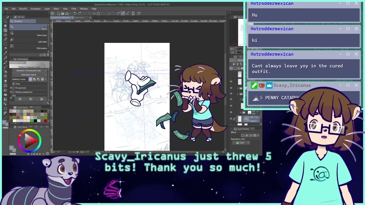 Eeking in commission art before The Silkening™️ ⋟ʕ•ᴥ•ʔ⋞