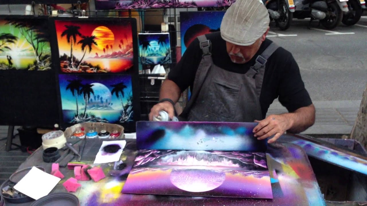 Las Ramblas Spraypaint Art 22/06/13 1080p [HD]