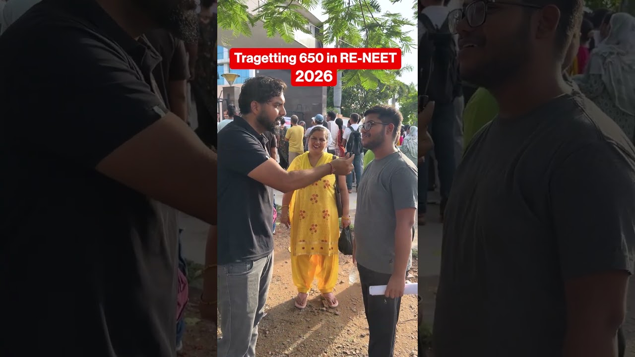 RE-NEET 2026 Student Reaction: Target 650!  #reneet #neet #reneet2026