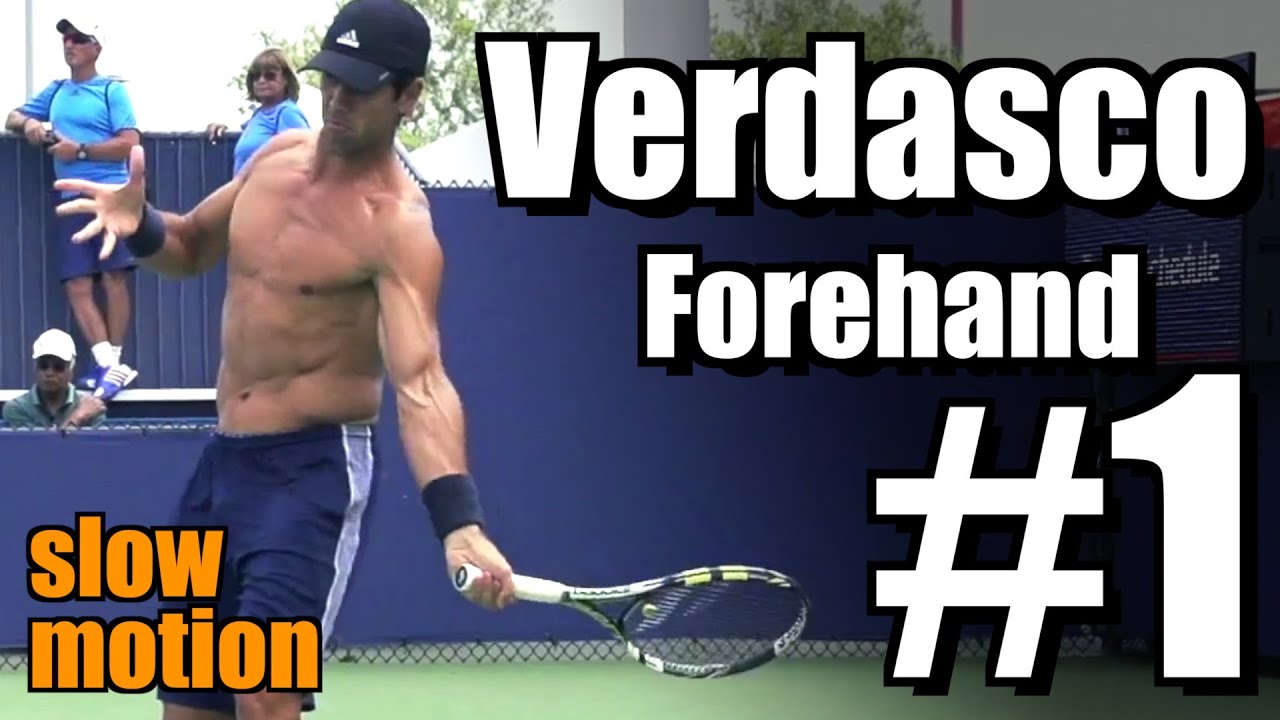 Fernando Verdasco in Super Slow Motion | Forehand #1 | Western & Southern Open 2014