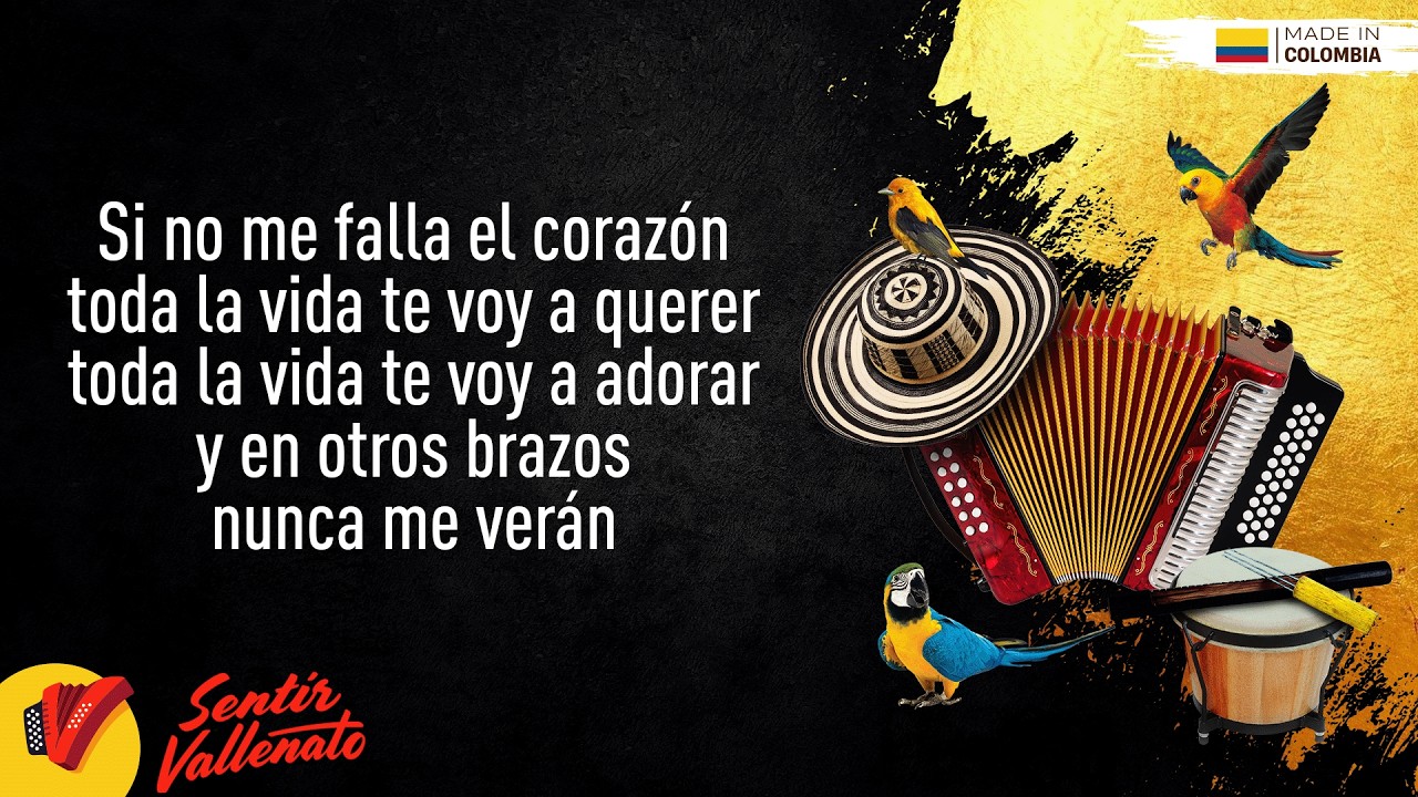 Si No Me Falla El Corazón, Los Diablitos, Video Letra - Sentir Vallenato