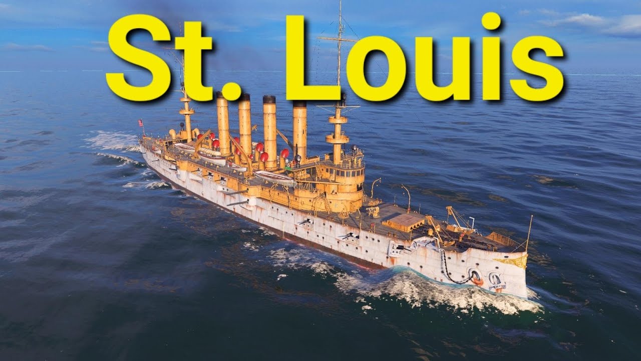 WORLD OF WARSHIPS BLITZ: St. Louis can take a real beating!!!😵😵😵