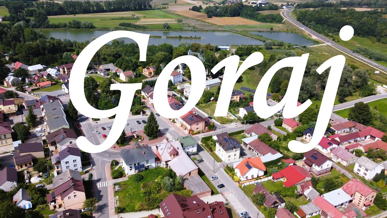 Goraj z drona DJI 4k - Goraj z lotu ptaka DJI 4k - Roztocze