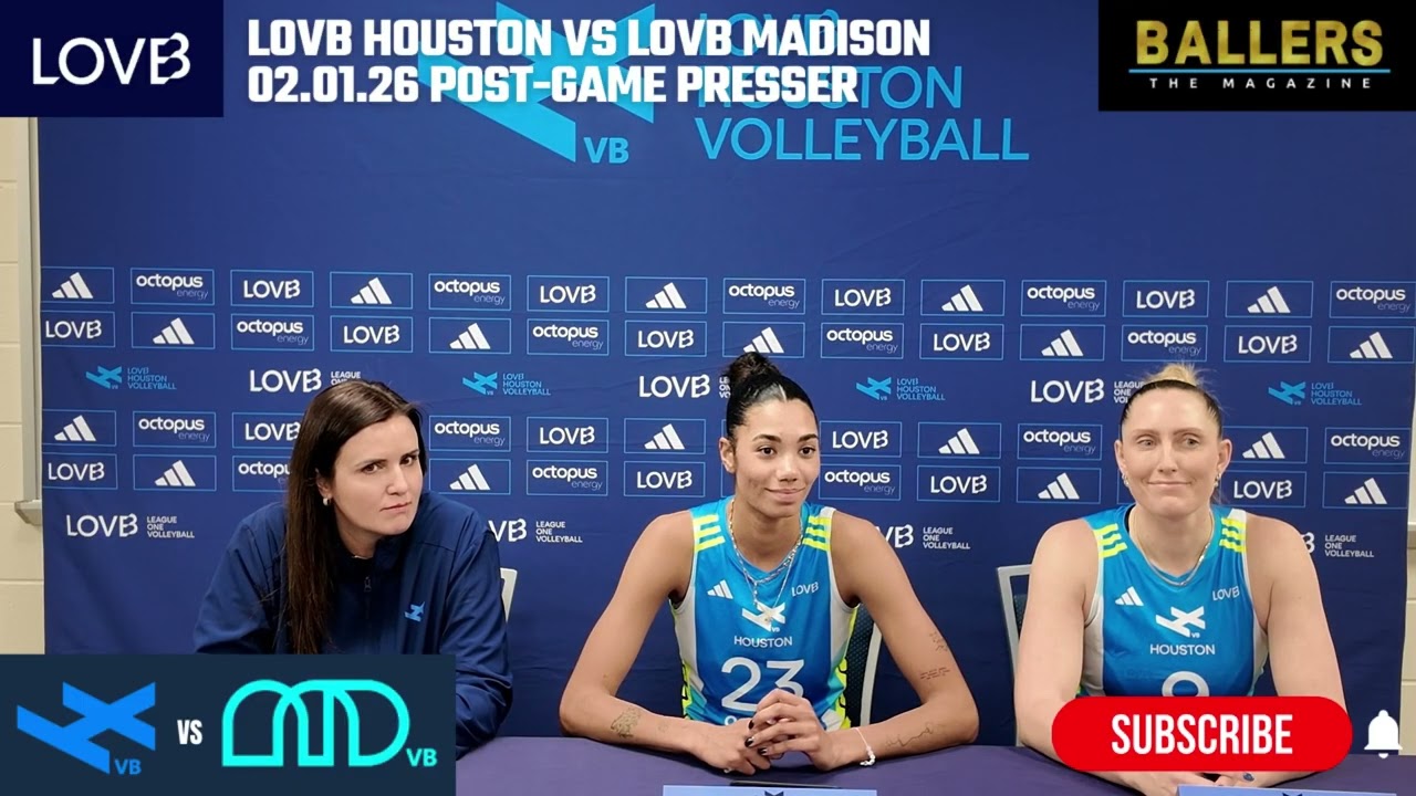 LOVB Houston: Postgame Press Conference vs LOVB Madison | League One Volleyball | 02.01.26