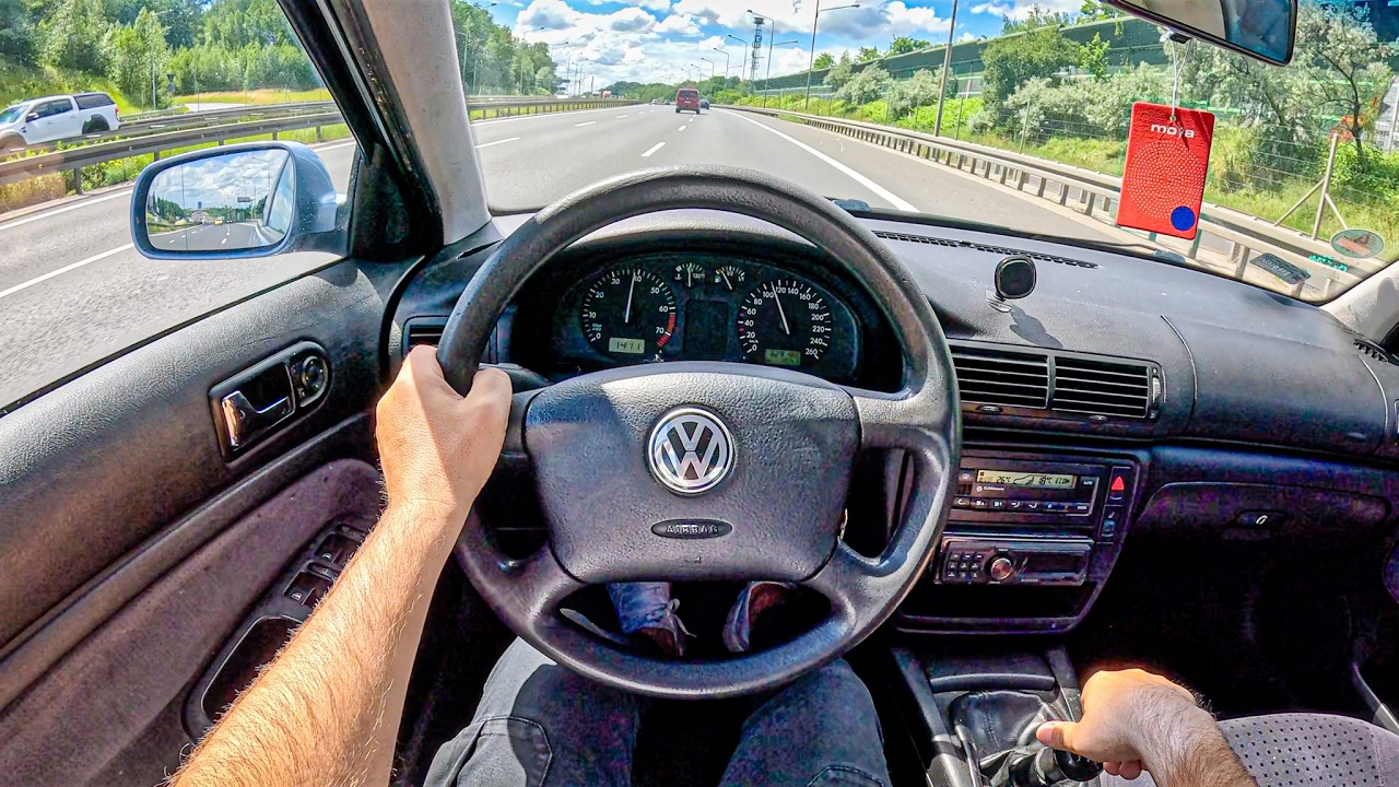 1998 Volkswagen Passat B5 [1.8 20V 125HP] |0-100| POV Test Drive #2091 Joe Black
