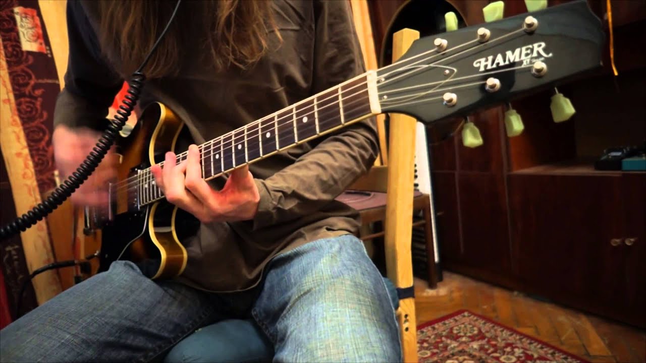 Line 6 POD HD500 Soldano SLO100 crunch preset, Hamer EchoTone guitar.