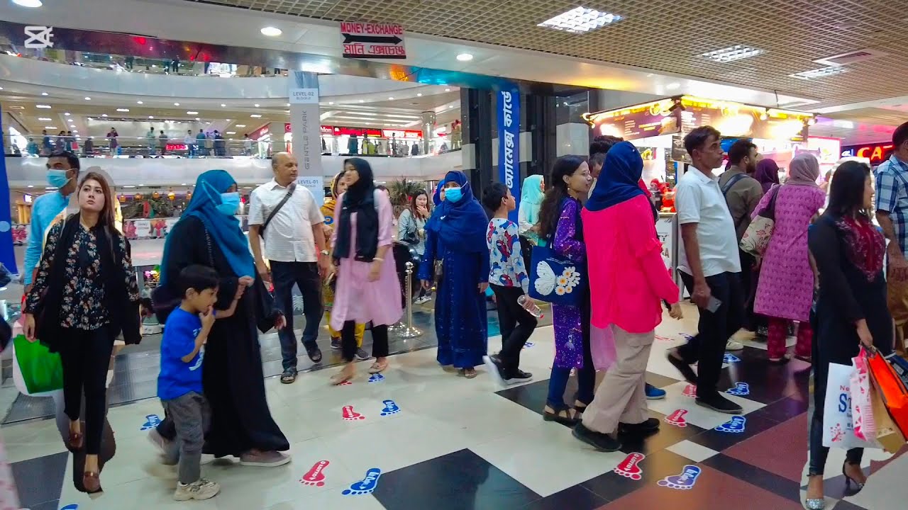 EID SHOPPING BASHUNDHARA SHOPPING MALLS BANGLADESH |AMAZING WALKING TOUR 4K VIDEOS