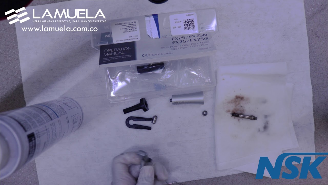 ✔ TUTORIAL: despiece y lubricación de un contra ángulo FX22 de NSK