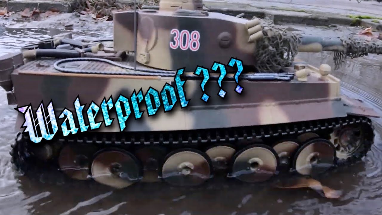 Taigen Tiger 1 RC Tank Waterproof Test