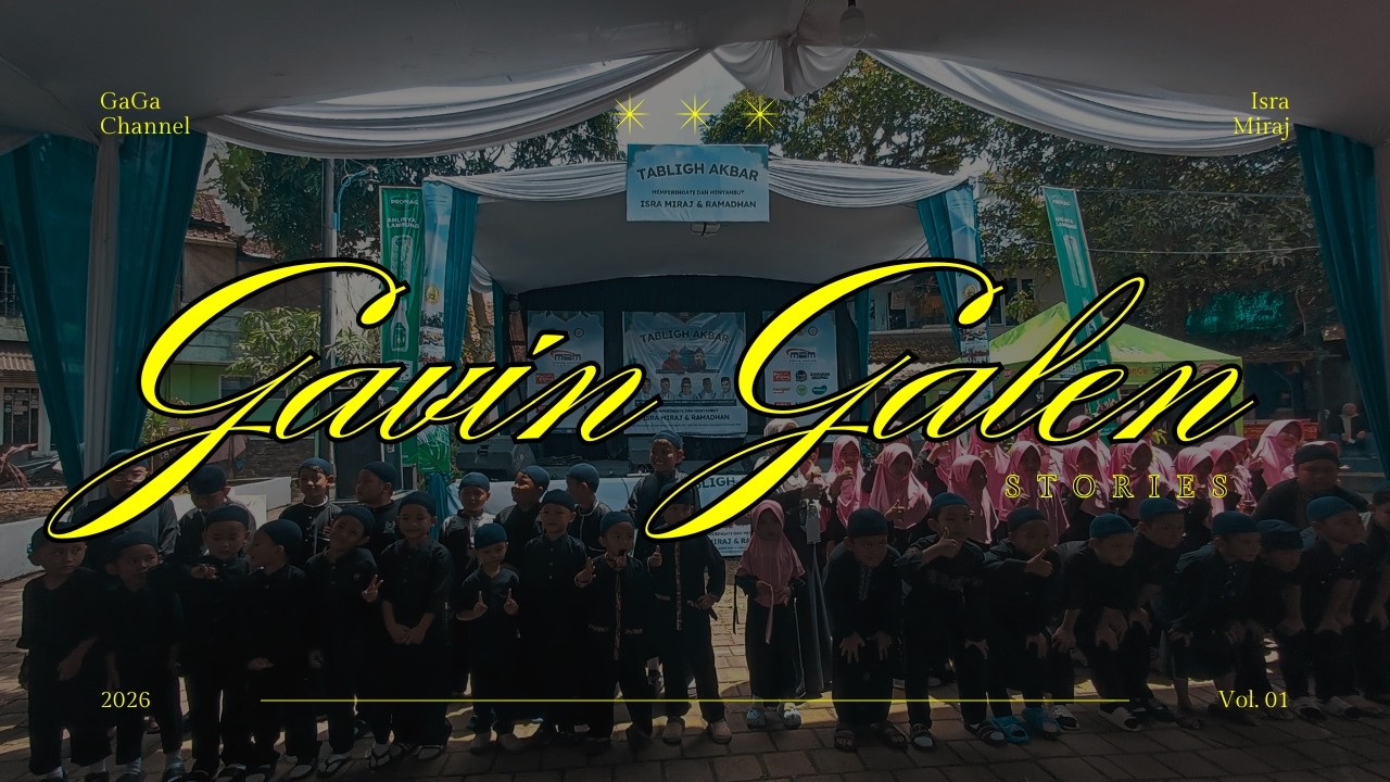 Penampilan Gavin di Acara Isra Mi’raj 🎤✨ | Galencya & Mama Ikut Nonton!