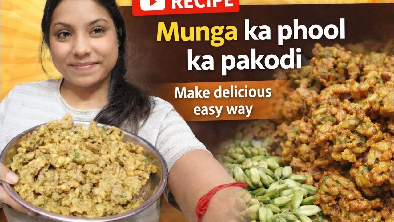 Munga phool ka pakodi #blogger #vlog #trending 
