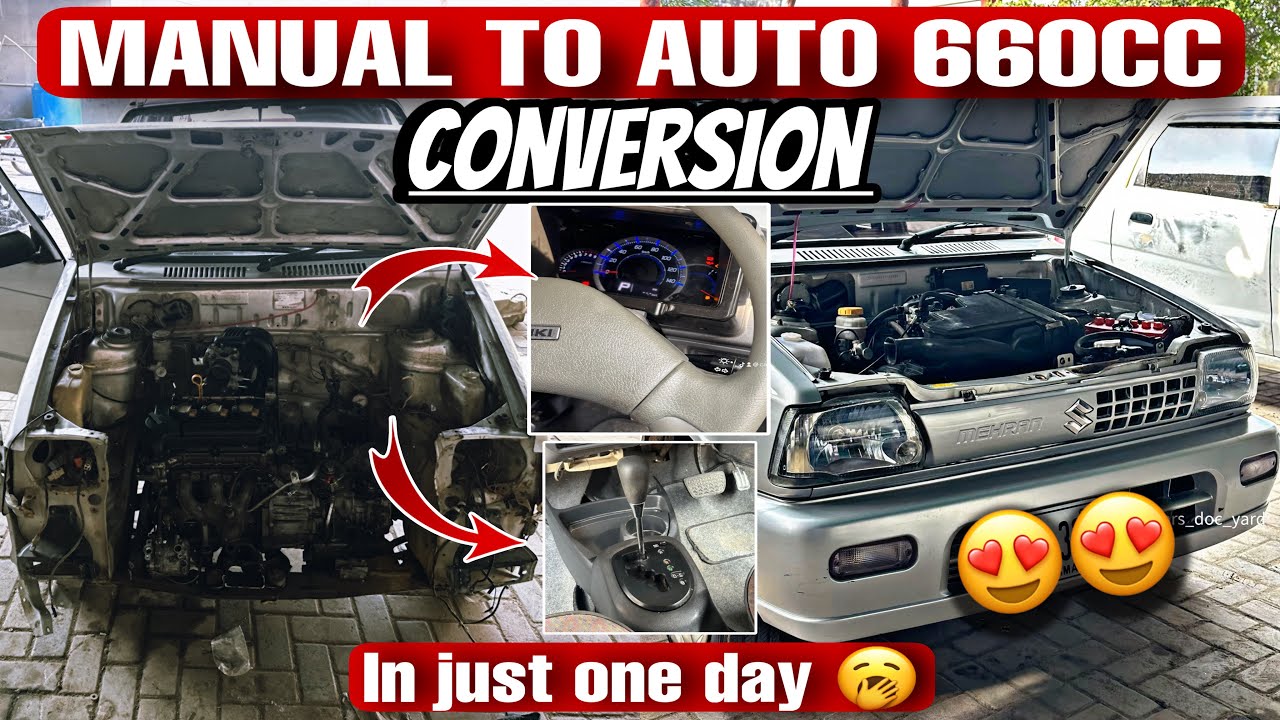 SUZUKI MEHRAN CONVERSION FROM MANUAL TO AUTOMATIC