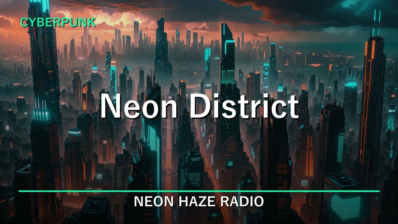 【作業用BGM】Neon District | Cyberpunk Mix 2026 | Neon Haze Radio