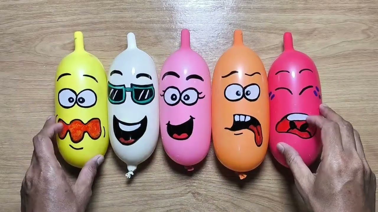 Making Slime with Funny Balloons - Satisfying Slime video - Questory Live 733