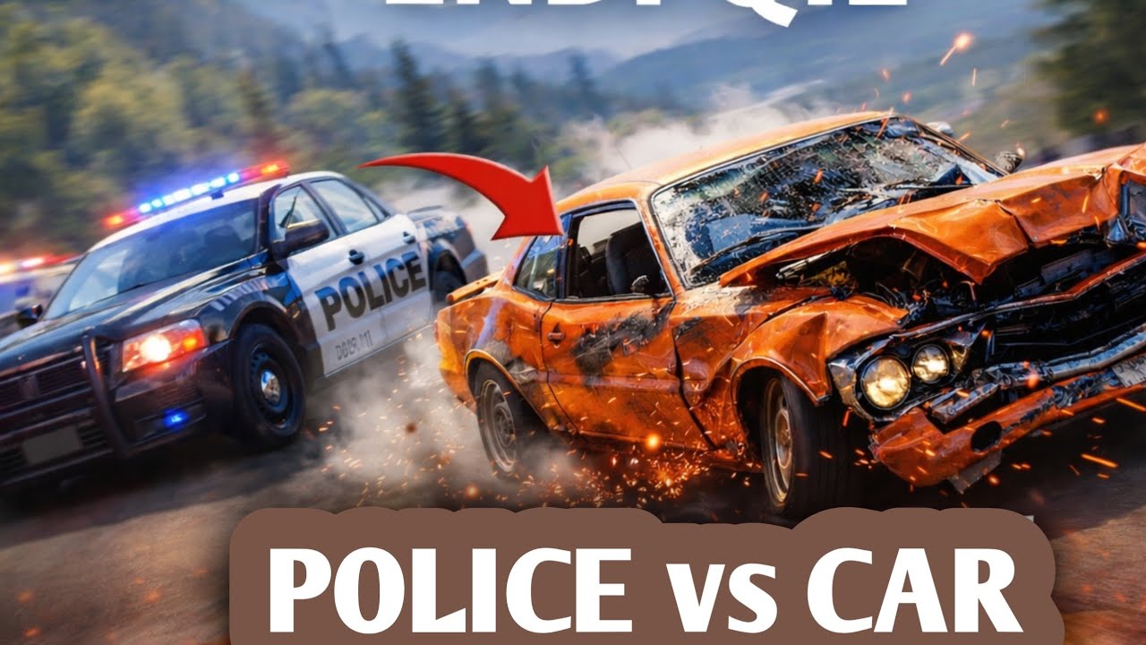Police Chase Turns Into Brutal Crash! (BeamNG Drive)