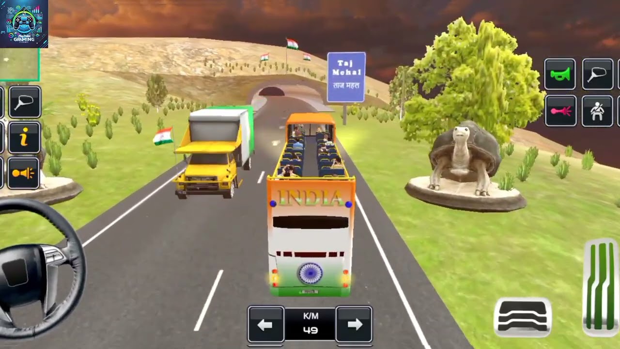 Indian Tourist Bus Simulator Game 2025 / Tourist Bus Simulator ps5 Gameplay /  Tajmahal