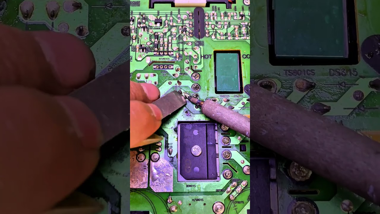 replacing a coil damaged by rust in the power supply 