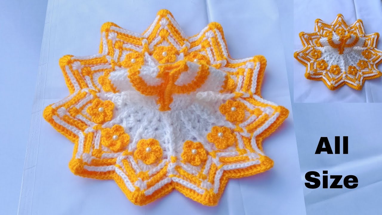 4-5 No Laddu Gopal ki Woollen Crochet Dress/Kanhaji ki uni👗आसान तरीके से बनाएं लड्डू गोपाल की पोशाक