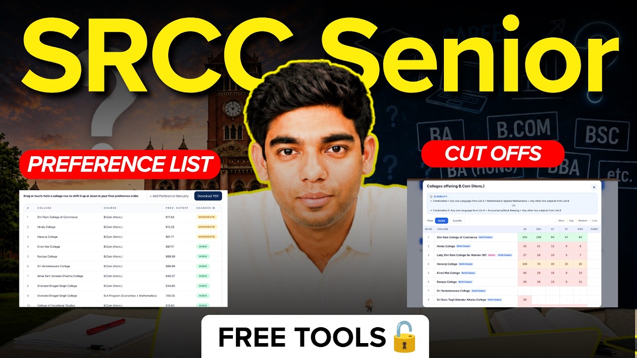 Perfect Preference Sheet? 🥰 College + Course = Preference Sheet |FREE Tool Every DU Aspirant Needs🫶🏼
