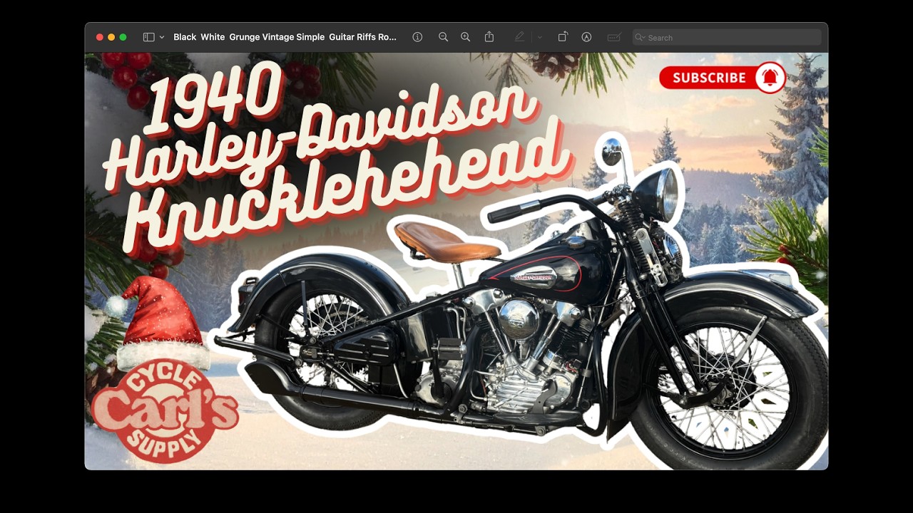 Взгляните на это — Harley Davidson KNucklehead 1940 года выпуска.