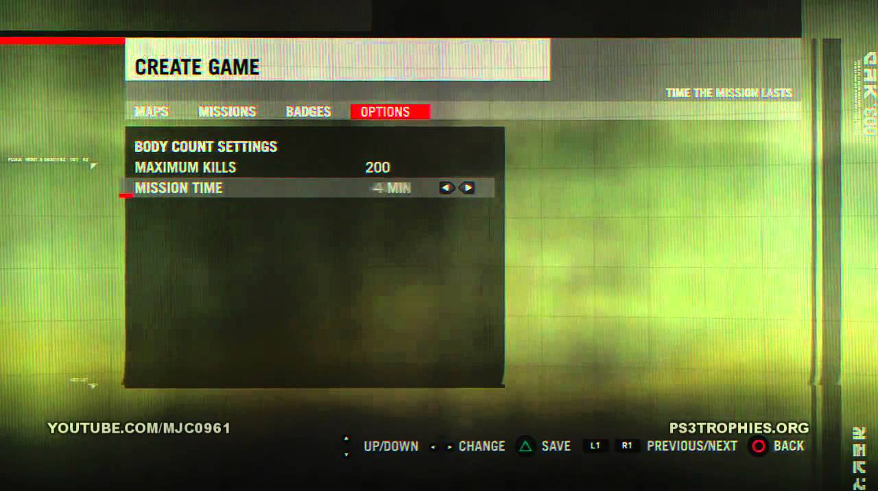 Killzone 2 DLC Trophies - Unranked Bot Match Settings