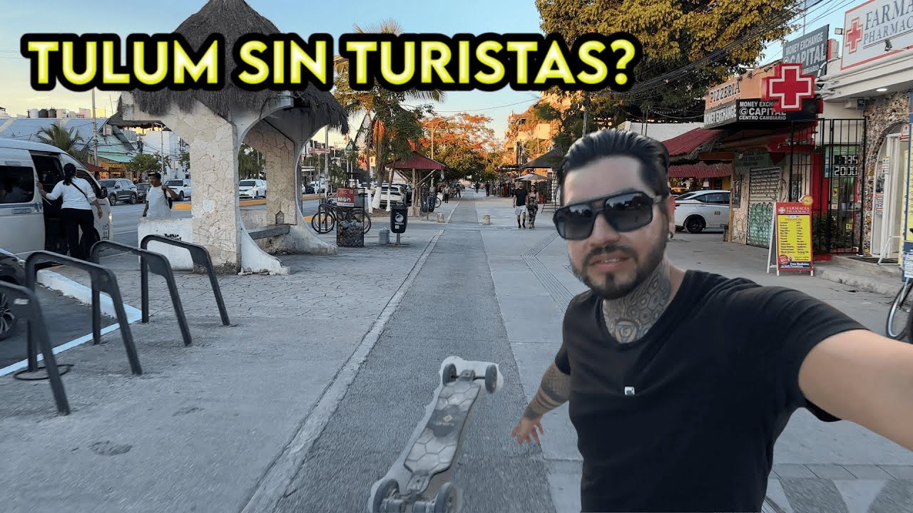 ¿SE ACABO EL TURISMO EN TULUM? Recorrido del Centro de Tulum a la Playa