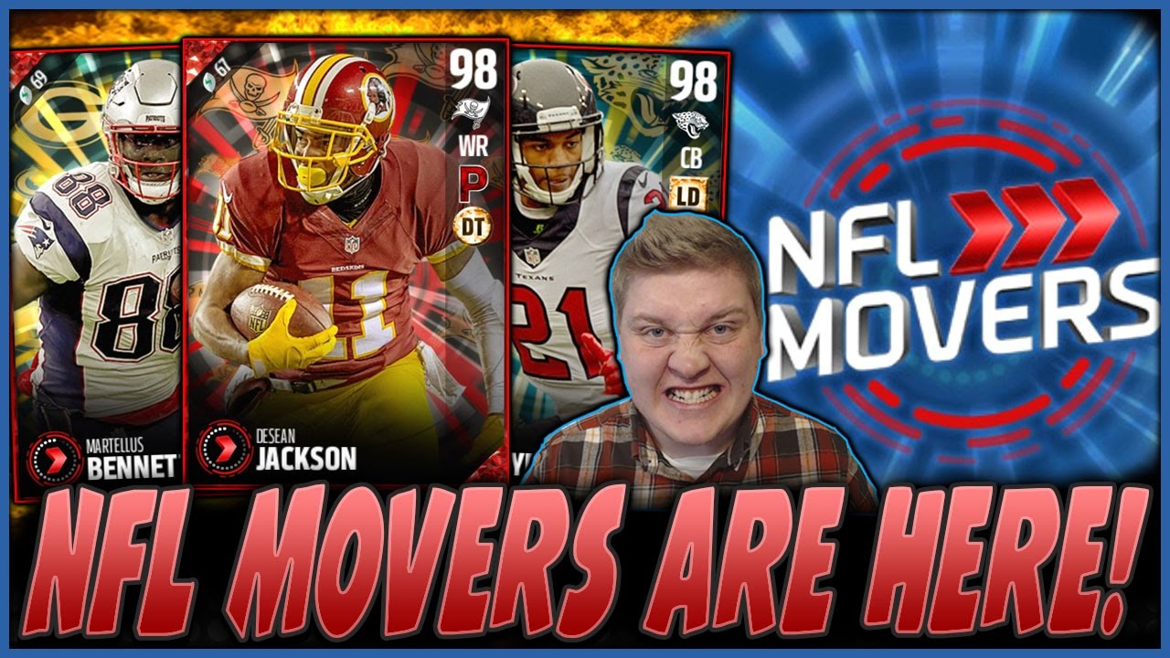 98 DESEAN JACKSON, AJ BOUYE, MARTELLUS BENNETT | NFL MOVERS PROMO IS HERE! | MADDEN 17 NFL MOVERS