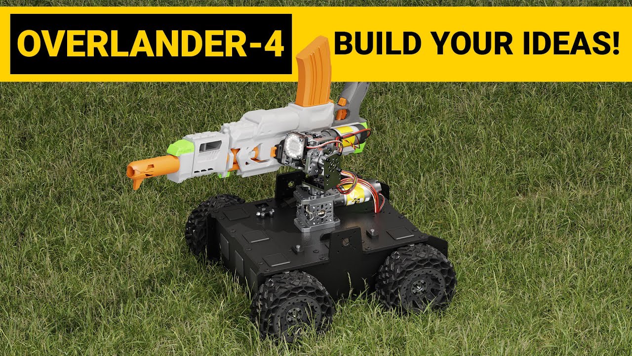 Overlander-4: All-Terrain, Build-onable Robot Platform