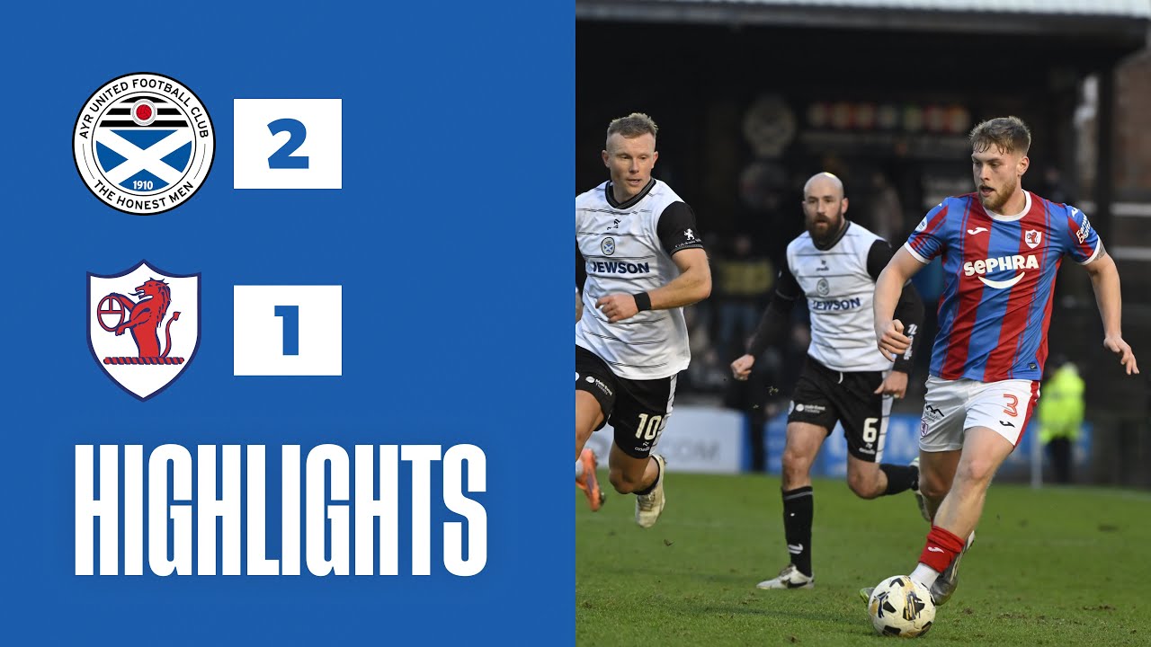 HIGHLIGHTS | Ayr United 2-1 Raith Rovers | 31/01/26